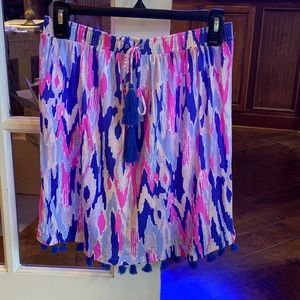 Lilly Pulitzer strapless top with tassels, size XS